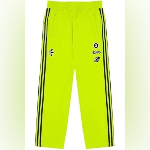 ADIDAS x BORED APE YATCH CLUB x GMONEY x PUNKS NWOT Track Pants in Solar Yellow - Picture 1 of 6